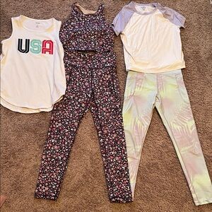 Youth large girls active set